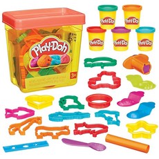 Play-Doh 펀 튜브 플레이 세트 18가지 도구 5가지 무독성 색상, Play-Doh 펀 튜브 플레이 세트, 18가지 도구,