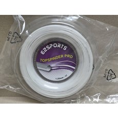 EZSPORTS TOPSPINNER PRO 網球線 1.20mm, 白色, 1個