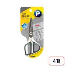 프린텍)가위(SS-WH), 4개, SS130-WH/소/13cm/NDM308228
