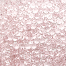 크리스탈 비즈 론델컷 비즈공예재료 팔찌 만들기, 투명 A0207, 1세트, 3mm