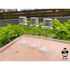 透明塑膠瓶 / 鋁蓋PET瓶 20ml 食品級分裝瓶, 1個, 金色蓋, 金色蓋
