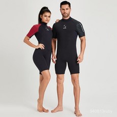 情侶潛水服男女成人短袖連體3mm加厚保暖防寒衝浪浮潛泳衣