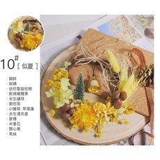永生花圈 聖誕花圈 DIY 材料包 居家掛飾, 1個, １０號➕透明盒