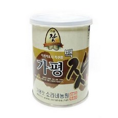 알이 굵고 담백한 가평백잣 캔 140g 가평잣 잣 견과류 호두 아몬드, 1개