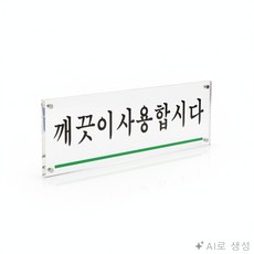 모두상회 직사각형 표지판 120x40mm 주차표지판