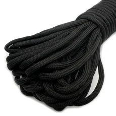 550 Paracord 야외 캠핑 5 15 30 M Dia.4mm 생존 매는 밧줄 낙하산 로프 하이킹 텐트 액세서리 7 코어 코드, 02 5 meters, 07 Black