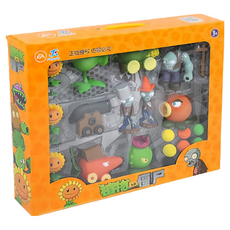 植物大戰殭屍玩具組 彈射搪膠軟膠發射玩具 殭屍玩偶 巨人殭屍 子彈炮臺射手 聖誕節禮物, 1個