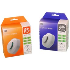 住宅用火災警報器 已投保產品責任險二千萬 偵煙器 附自動試驗機能3M VHB 專用黏膠 偵煙/偵熱警報器, 1個, 侦熱, 白色