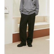 [국내 매장품] BEENTRILL 베이스볼 원턱 와이드핏 스웻팬츠 166697