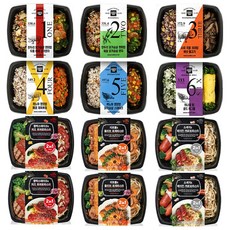 더바른 도시락 6+6 12팩 골라담기 식단 관리 다이어트 도시락 냉동 파스타, 시즌2(6팩) + 파스타(6팩) 2주일식단, 1세트, 2.4kg