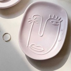 고급 세라믹 비누 상자 보관함 비누 수납함, 1개, 모네 그레이 드레인 비누 접시