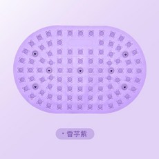 液態矽膠指壓按摩墊 78*48cm, 液態軟膠實心款指壓板小貓爪深紫色, 1套