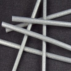 台灣熱銷 閃光炫彩銀色熱熔膠棒 7mm 11mm彩色強粘熱溶膠條 熱熔膠槍手工DIY, 1個, 7mm*100mm銀色25根