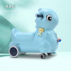 兒童搖馬多功能滑車, 清湛藍 滑行款音樂早教機, 1套