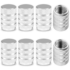 벤투로스 자동차 타이어 밸브캡 에어캡 구찌캡 벨브캡 고무캡 마개 8P 1세트, 실버, 8개