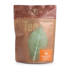 Stash Tea 블랙 & 그린 루즈 티 차이, 50g, 1개, 1개입
