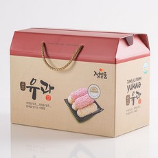 명절 설날 선물세트 어린이집 낱개포장 구디백 기업선물 정일품 모둠유과지함 500g 2개입, 2개
