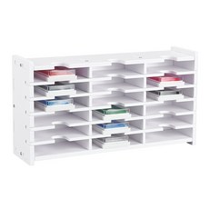 화이트 PVC 플라스틱 18구 잉크패드 보관 수납함 완제품 83x33x176cm