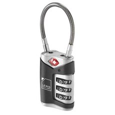 Lewis N. Clark TSA 승인 수하물 잠금 장치 여행 가방 휴대용 백팩 노트북 가방 지, 블랙