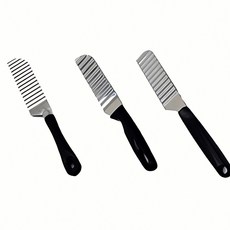 스테인리스 물결 묵칼 커터 스틸 도마 나이프 슬라이 조리기구 주방용품 제빵 도구 크기 조절, 본상품