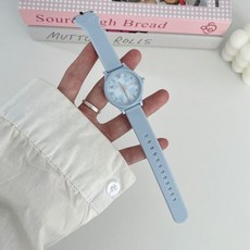 卡通彩虹果凍腕錶 可愛日系風格