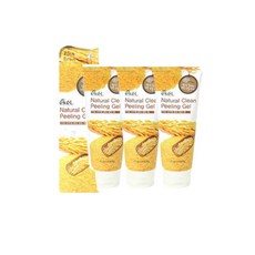 이켈 내추럴 클린 필링젤 쌀겨 180ml x 3개 각질제거제 스크럽 저자극, 1개