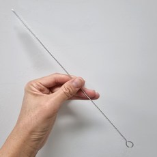 빨대세척솔 텀블러청소솔 빨대브러쉬 대형 30cm, 색상_실버