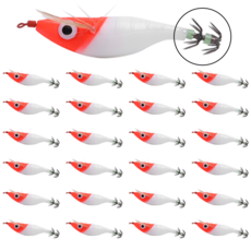 금양 수평 왕눈이 50개입 야광 축광 고급 미늘훅 테프론 일본산 쭈꾸미 문어 오징어, 25개, 9.6g, 수평 왕눈이 고추장