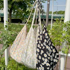 플라워 에코백 크로스백