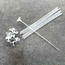 투명 TPU 10p 풍선 홀더 핸드스틱 막대기 컵스틱, 빠른배송, 상세페이지 참조, 1개