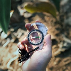투명 나침반 소형 길찾기 이동방향 캠핑 등산 위치파악 교육용
