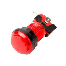 푸시 단추 LED 조명 스위치 비디오 아케이드 드럼 게임 자동 기 응답 장치 DIY 부품 100mm 5V 12V 조, 12 Red