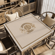 마작매트 보드게임매트 마작판 보드게임판 게임카페트 놀이판 테이블보 미끄럼방지 소음방지 휴대용, 60×60cm, 옵션3, 1개