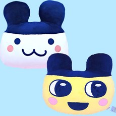 다마고치 인형 얼굴 쿠션 마메치 미미치 인테리어 소품 귀여운 캐릭터 굿즈 집들이 선물 쿠션, 미미치(얼굴)