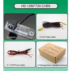기아 스포티지 3 R 2010 ~ HD 나이트 비전 후진 카메라 1080P ° 어안 차량, 01 C-CVBS 1280X720, 01 12V, 1개