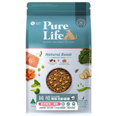 Pure Life 純境 澳洲無穀凍乾犬貓糧，單一肉源，高蛋白低負擔，全齡犬貓適用, 1.5kg/1.8kg/6kg/8kg, 1個, 澳洲雞肉、澳洲鮭魚、澳洲羊肉、澳洲袋鼠肉