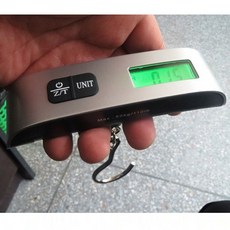 1P/2P 구성 휴대용 손저울 50kg 디지털 전자 저울 가방 캐리어, 1개, B타입-실버