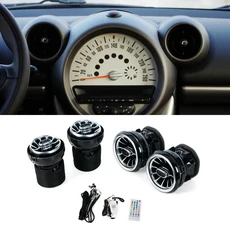 BMW 미니 쿠퍼 R55 자동차 4PCS LED 전면 대시보드 AC 에어컨 벤트 아울렛 터보 인테리어, 04 For R60 Old