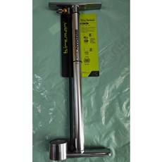 極度苛求 台灣外銷款小型直立式打氣筒 美法嘴共用 220PSI 高壓便攜單車打氣筒, 1個, Silver