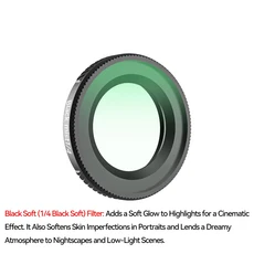 DJI 오스모 나노 렌즈 필터 세트 카메라 CPL/UV/블랙 소프트/ND8 ND16 보호 액세서리, 01 DJI Osmo Nano, 03 Black Soft