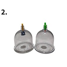 樂活 真空拔罐器拔罐杯石柱拔罐杯，顏色隨機出貨，居家旅行舒緩疲勞必備, 2號杯（1入）, 1個