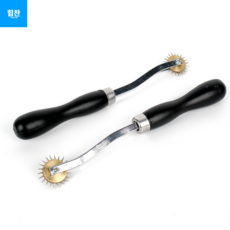 가죽공예용 스티치마킹 휠펀치 롤러형송곳 가죽바늘구멍내기 1p, 1개