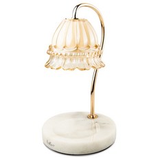 Rofancy 融蠟燈 古典玫瑰大理石底座, 金色