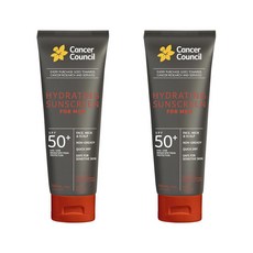 캔서카운슬 하이드레이팅 썬크림 남성용 SPF50+, 2개, 100ml