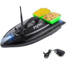 RC 보트 RC보트 낚시 미끼 투척 무선조종 잠수함 레이싱배, 녹색 사일로 미국 충전기
