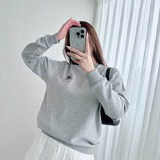 정품 뉴발란스 맨투맨 라운드넥 스탠다드핏 스몰로고 남녀공용 AP2508