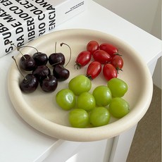 유이앤루이 코코넛 원형 플레이트 2종세트