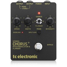 TC Electronic 스테레오 코러스 플랜저 페달 SCF 골드