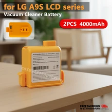 LG A9S LCD 무선 진공 청소기 배터리 교체용 5000mAh 리튬 이온 팩 호환 O9884GE EAC63382216, 03 2PCS 4000mAh