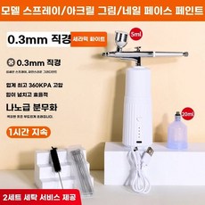 페인트 분사기 미세 전기 에어 스프레이건 뿌리고 도색, I. 다기능 스프레이 건 0m 노즐 세라믹 화이트 2종